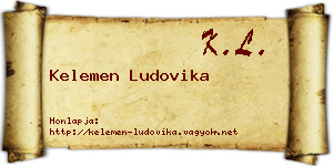 Kelemen Ludovika névjegykártya